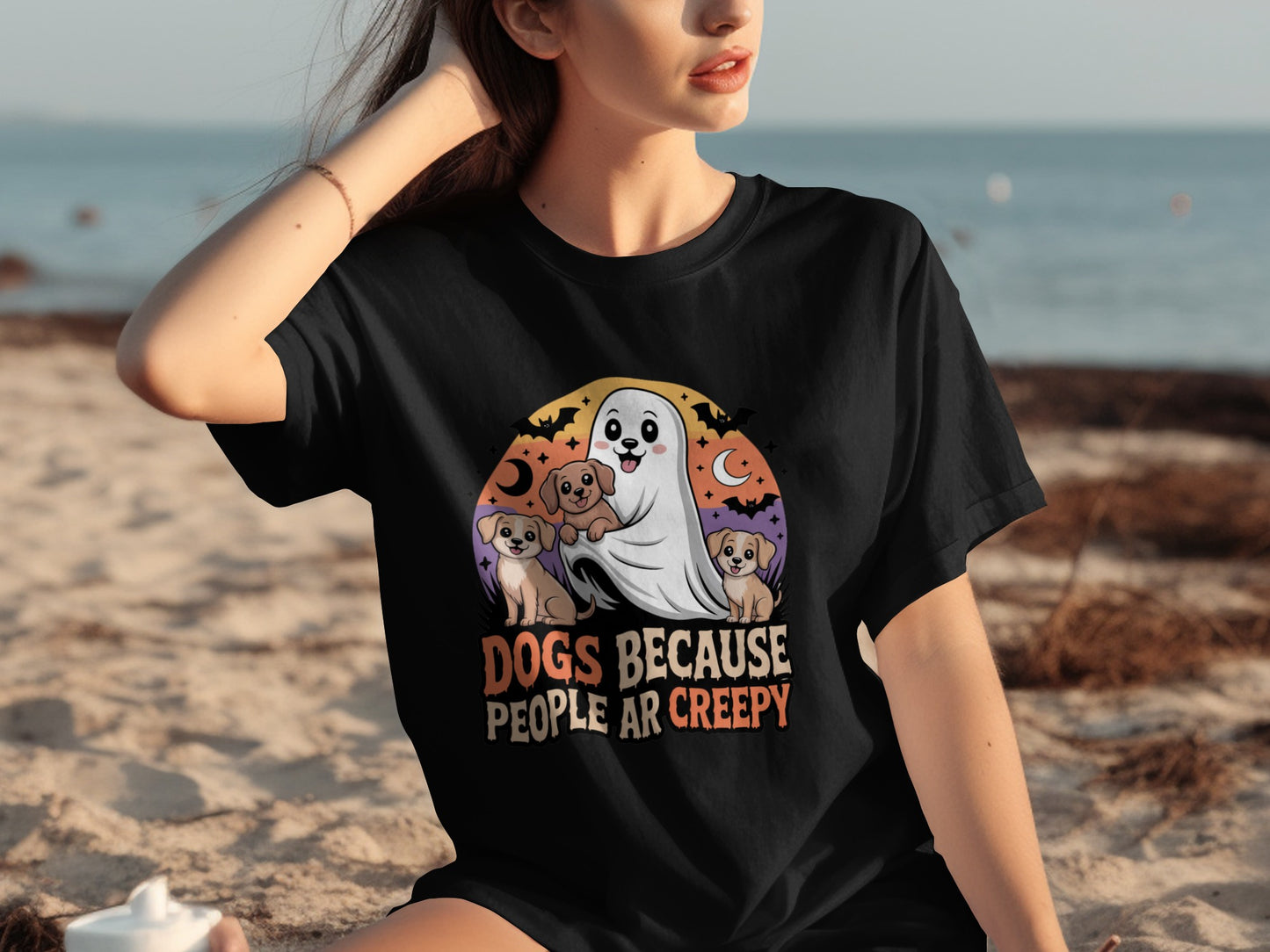 Dogs Because People Are Creepy Halloween Shirt