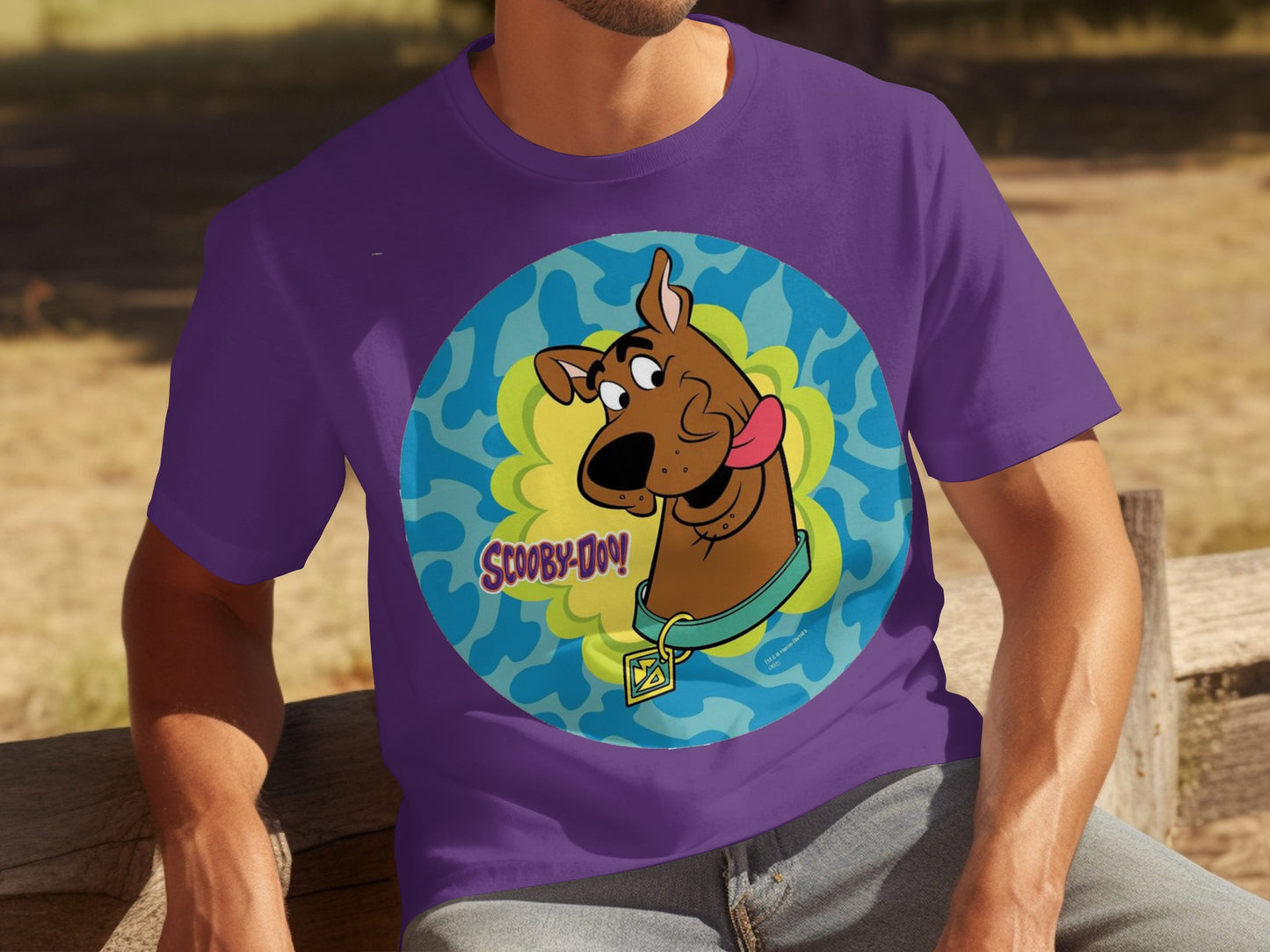 Scooby-Doo Graphic Purple T-Shirt for Cartoon Fans