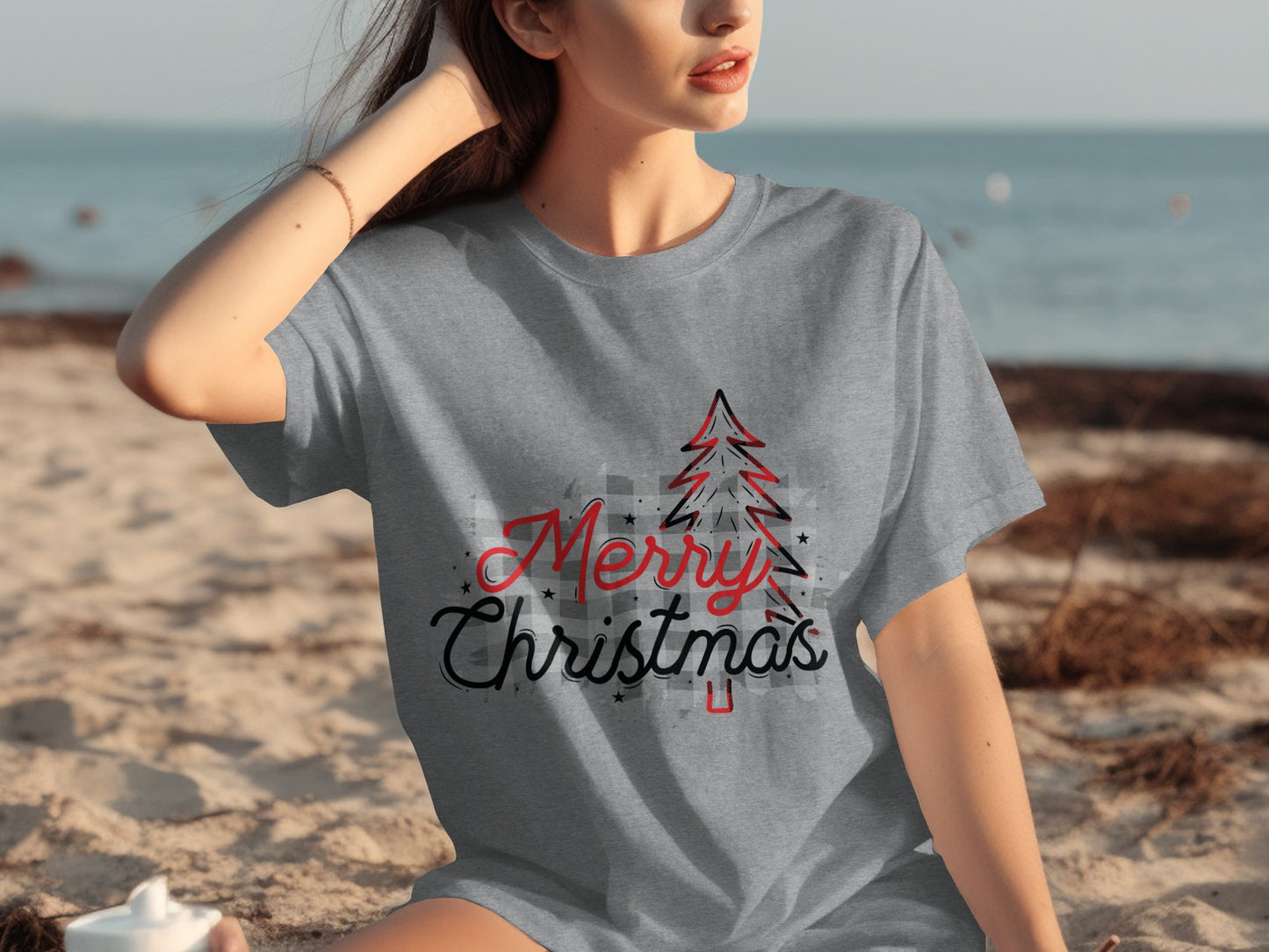 Merry Christmas Graphic Tee Perfect for Holidays