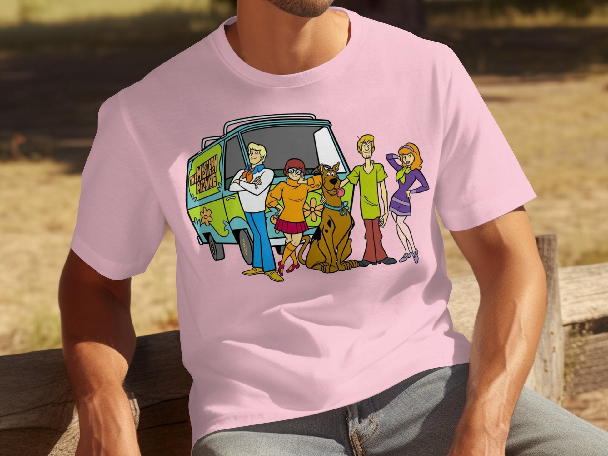 Scooby-Doo Gang and Mystery Machine T-Shirt