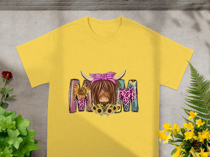 Colorful Mom Graphic Printed T-Shirt for Mothers