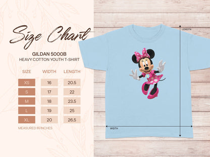 Minnie Mouse GILDAN 5000B YOUTH T-SHIRT Light Blue product type