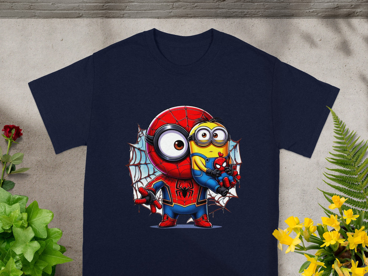Minion & Spidey Crossover Charm T-Shirt