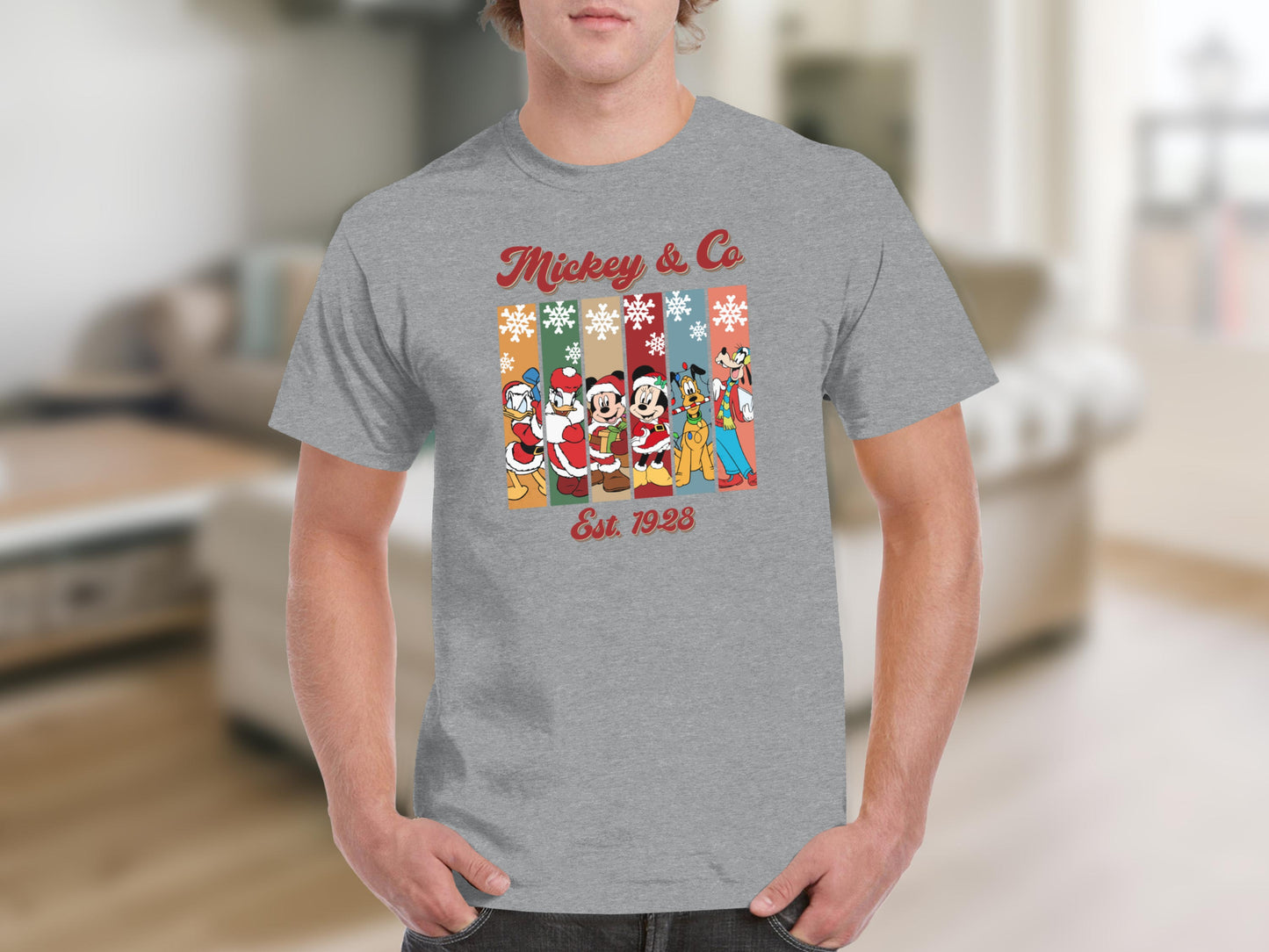 Mickey & Co Est. 1928 Snowflake Character T-Shirt