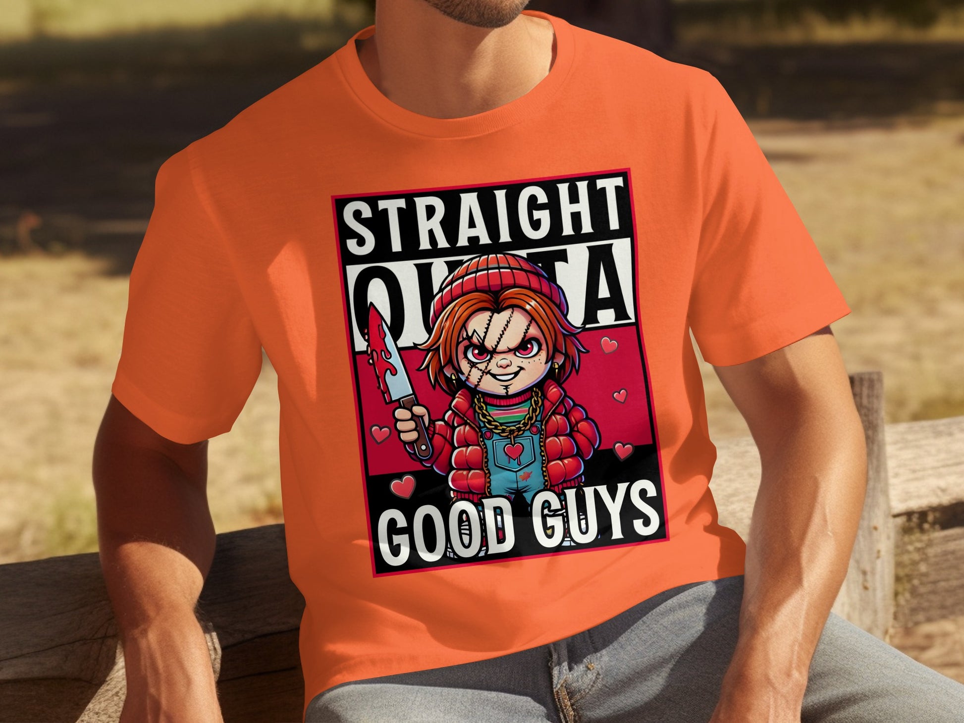 Straight Outta Good Guys Graphic T-Shirt