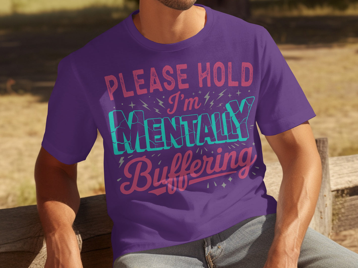 Please Hold I'm Mentally Buffering T-shirt