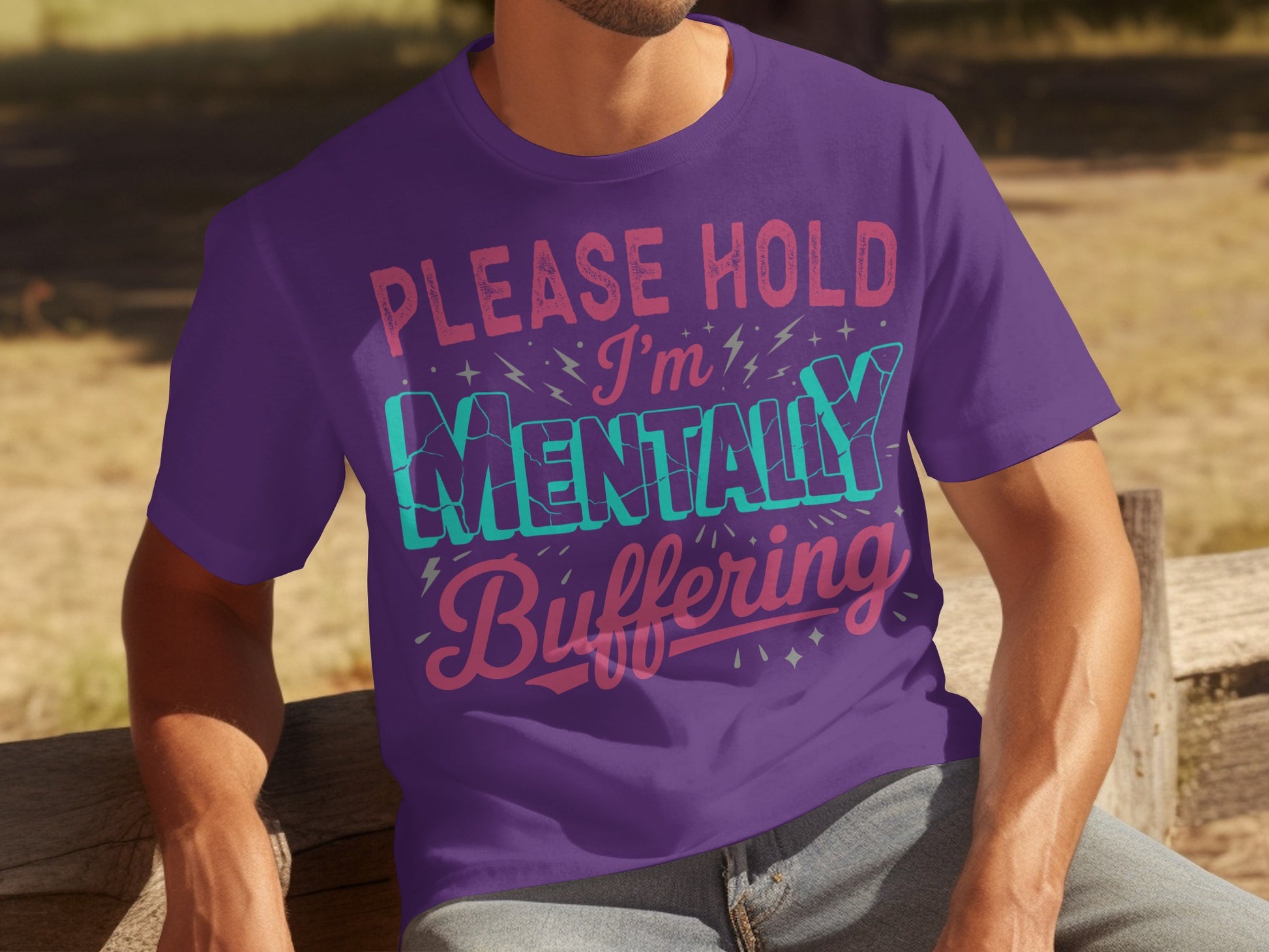 Please Hold I'm Mentally Buffering T-shirt