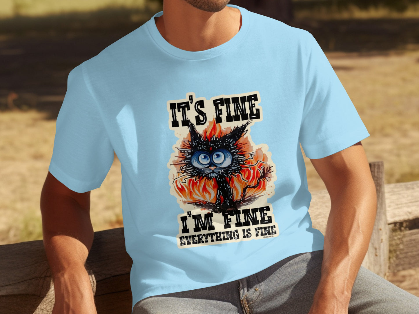 It's Fine I'm Fine Everything Is Fine Graphic Tee