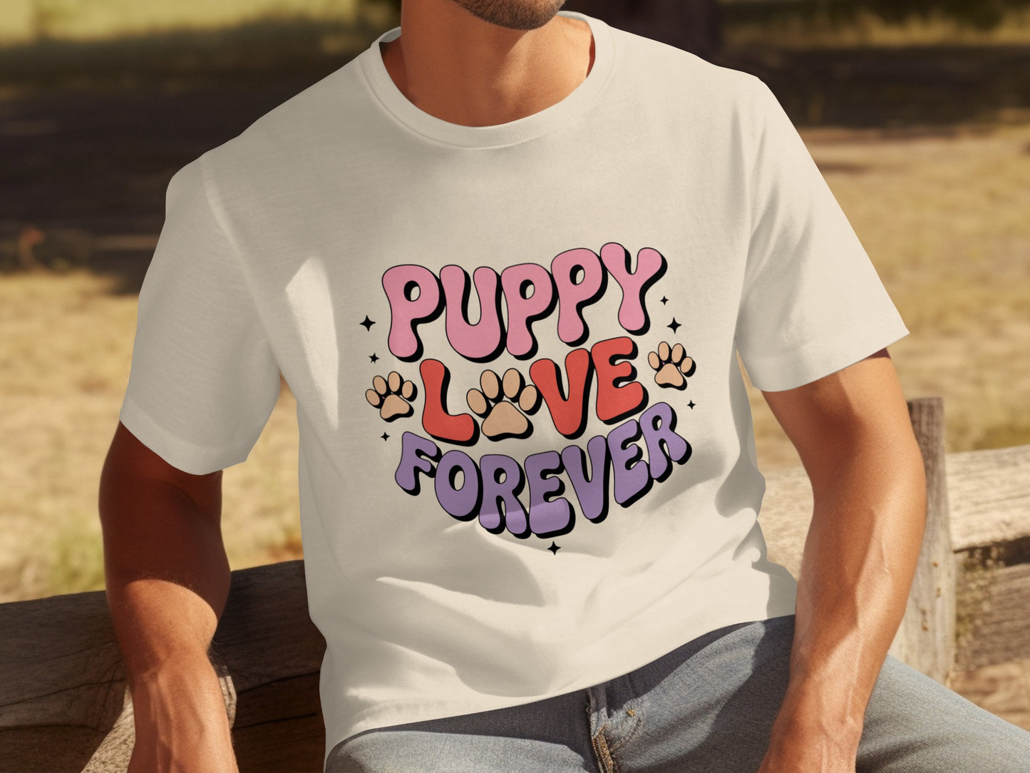 Puppy Love Forever Graphic T-Shirt for Dog Lovers