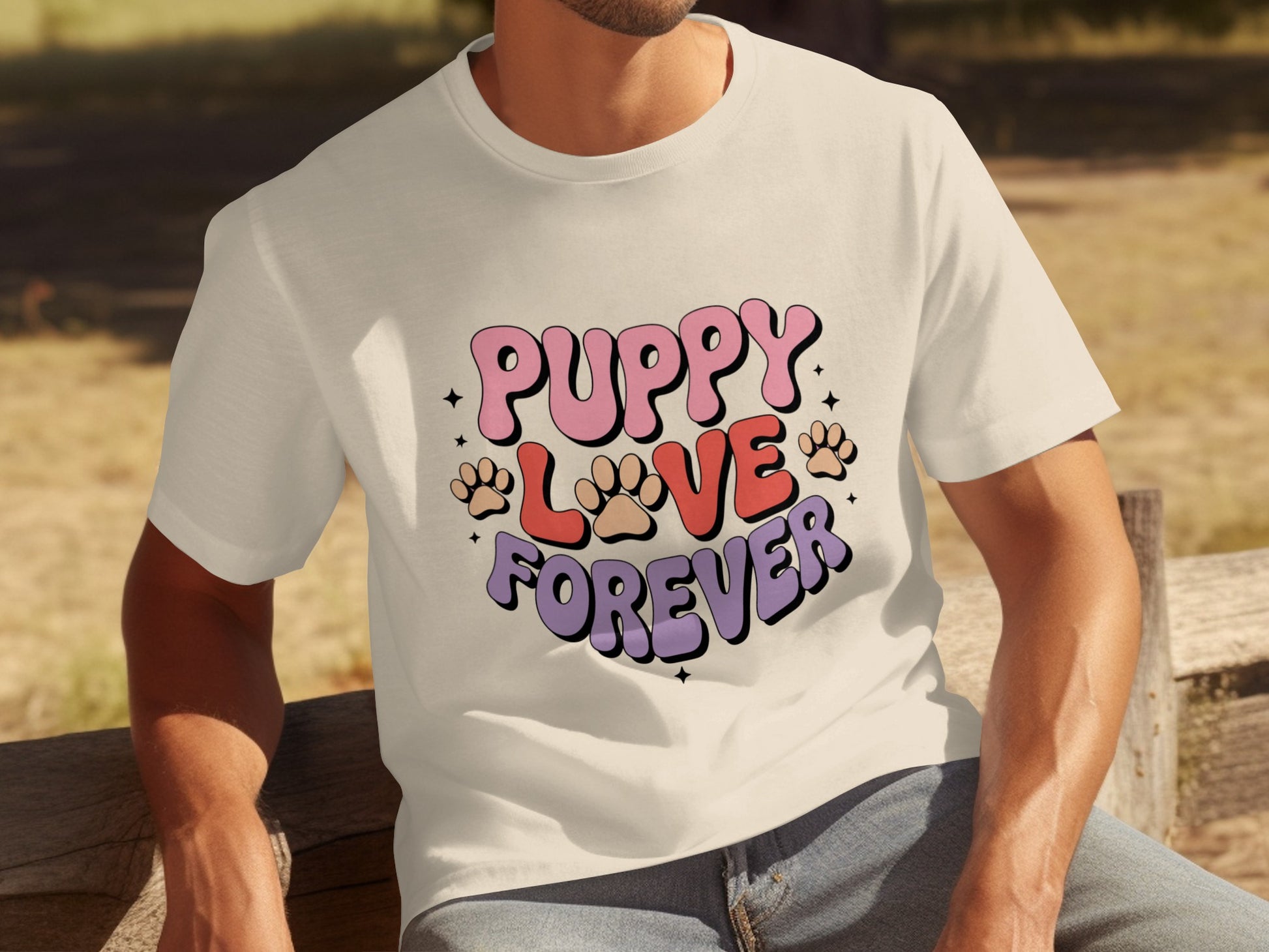 Puppy Love Forever Graphic T-Shirt for Dog Lovers