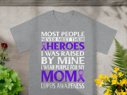 I Wear Purple For My Mom Lupus Awareness T-Shirt