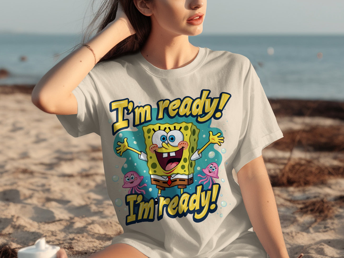 I'm ready SpongeBob SquarePants graphic print product