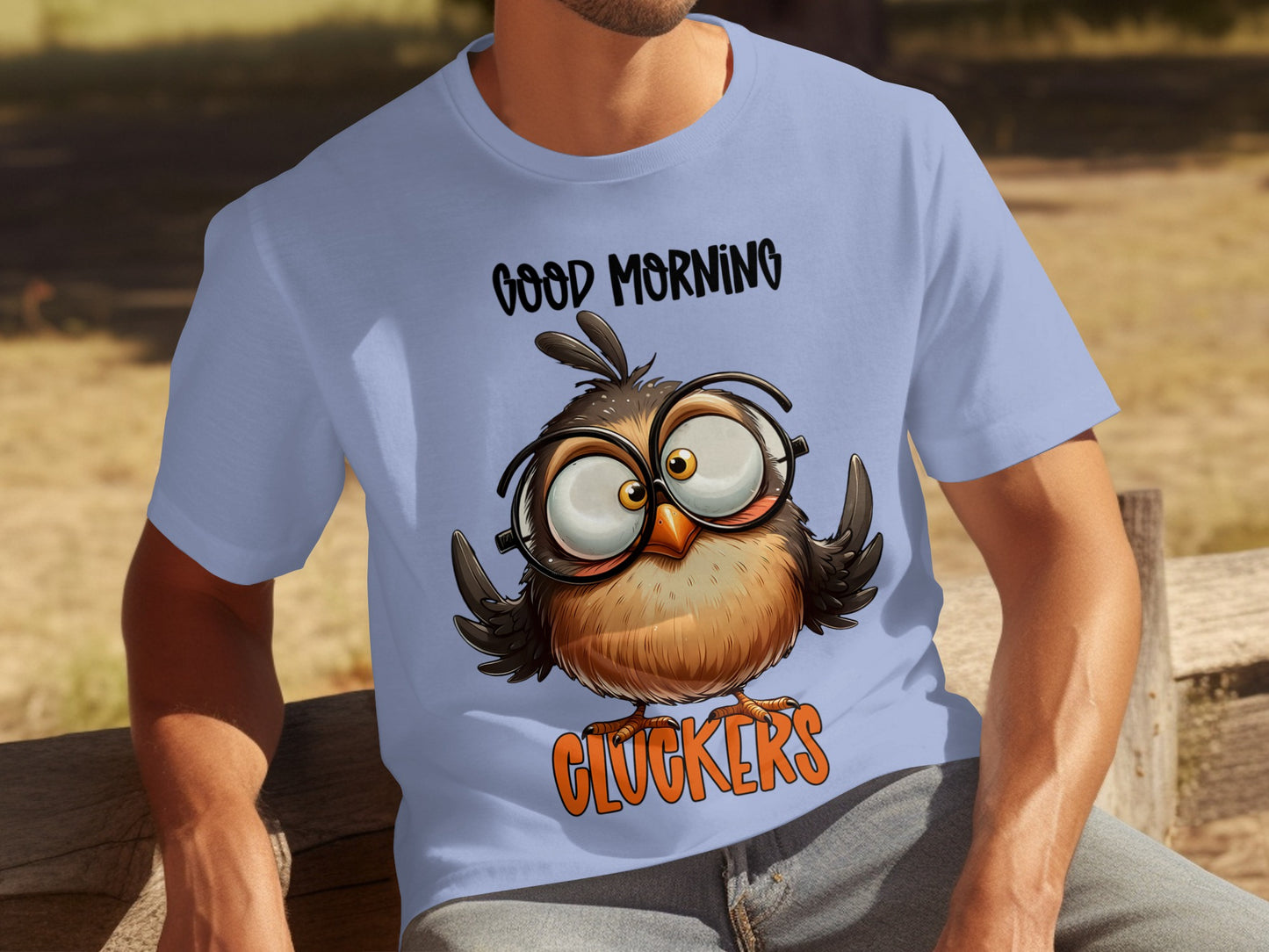 Good Morning Clickers Owl Graphic Tee for Fun Style
