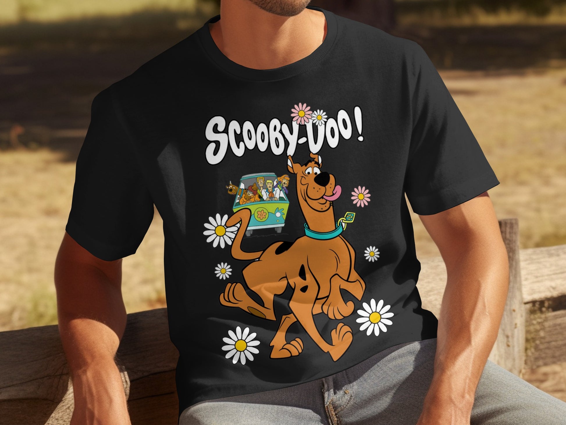 Scooby-Doo and Mystery Machine Graphic T-Shirt