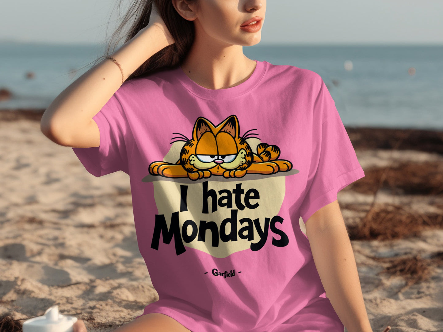 Garfield I Hate Mondays T-Shirt Funny Unisex Apparel