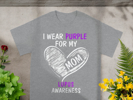 I Wear Purple for My Mom Lupus Awareness Shirt Product