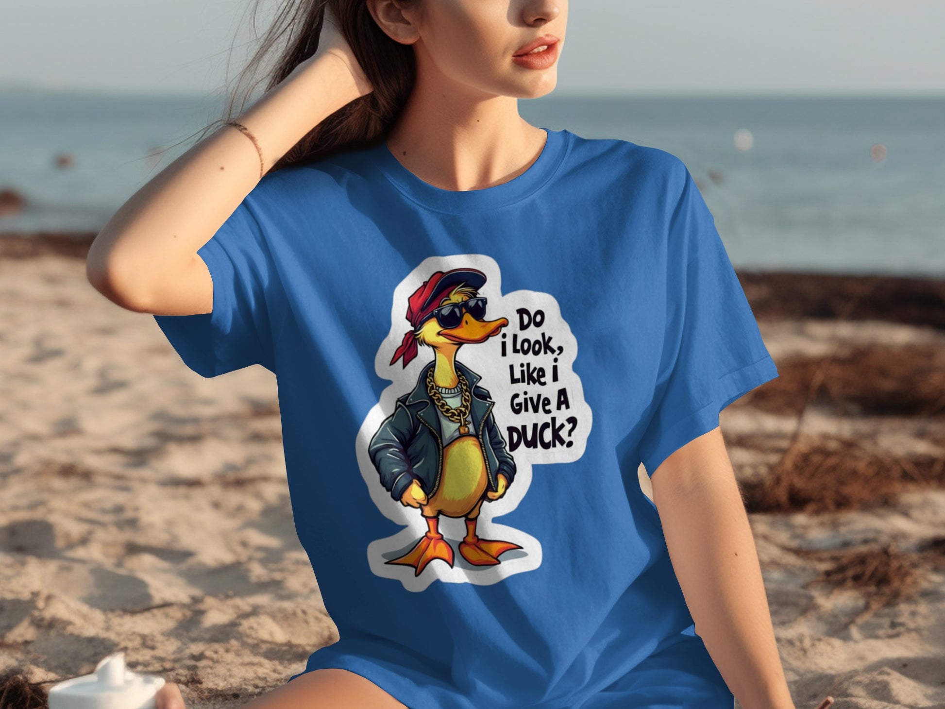 Funny Duck Graphic Tees Do I Look Like I Give A Duck Shirt