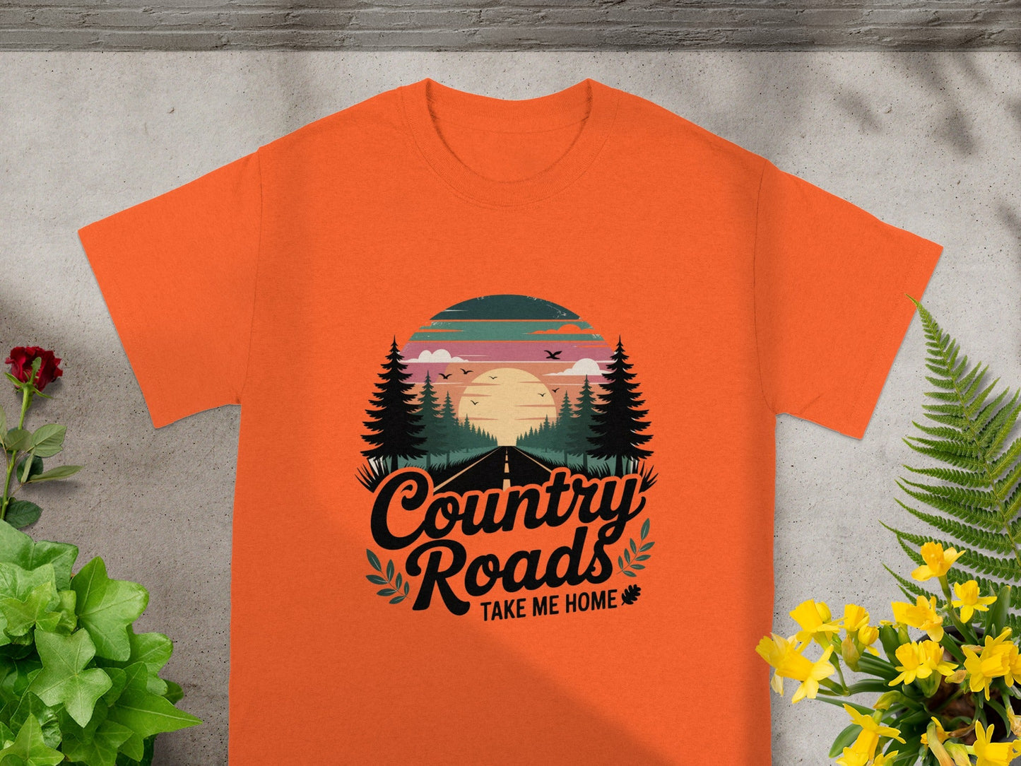 Country Roads Take Me Home Graphic T-Shirt