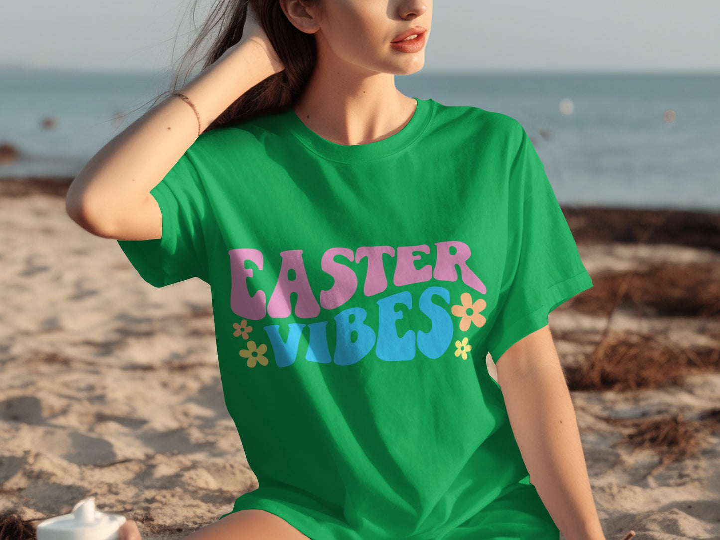 Easter Vibes Colorful Design Graphic Tee