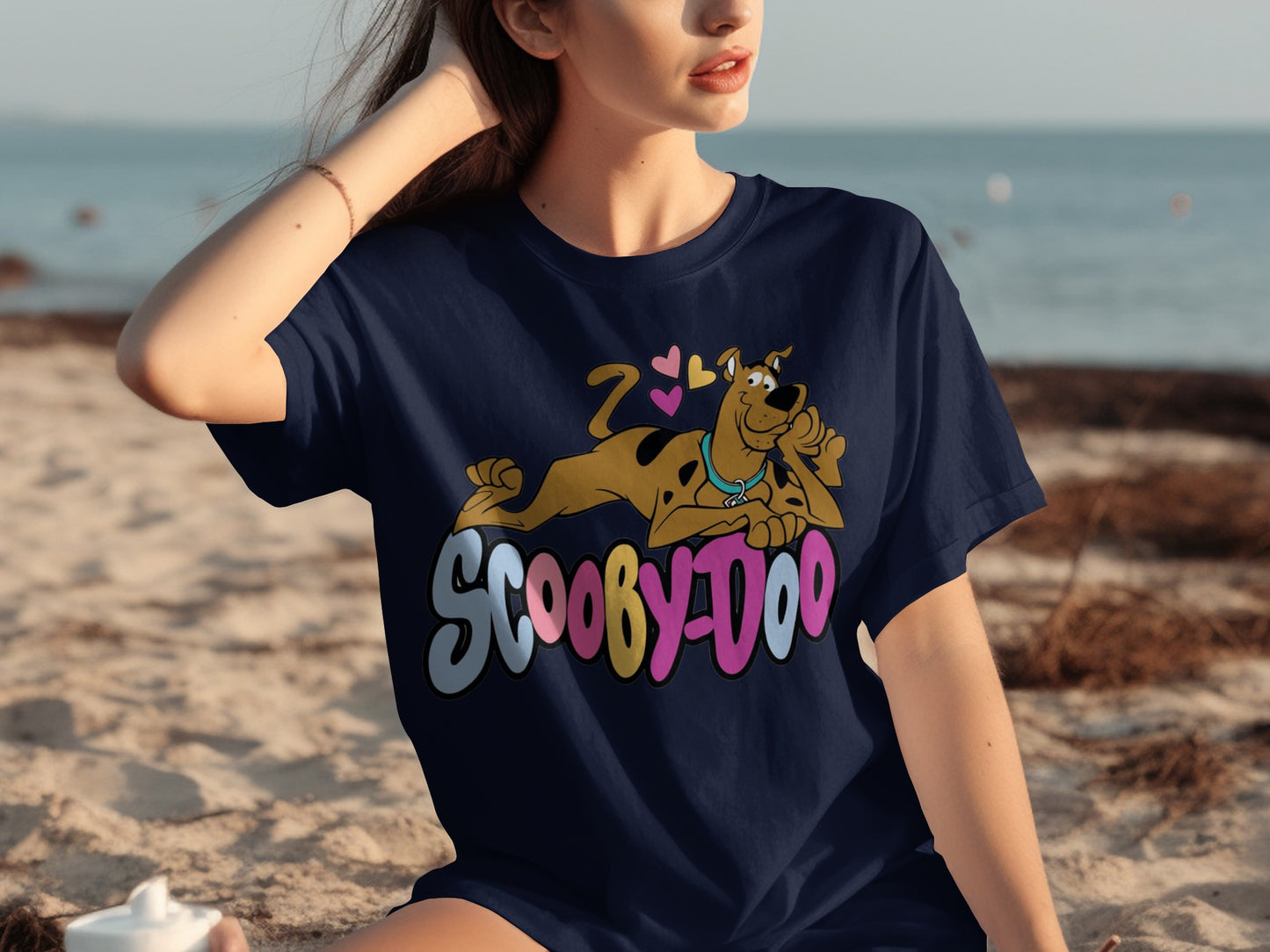 Scooby-Doo Graphic Tee Colorful Letters T-Shirt