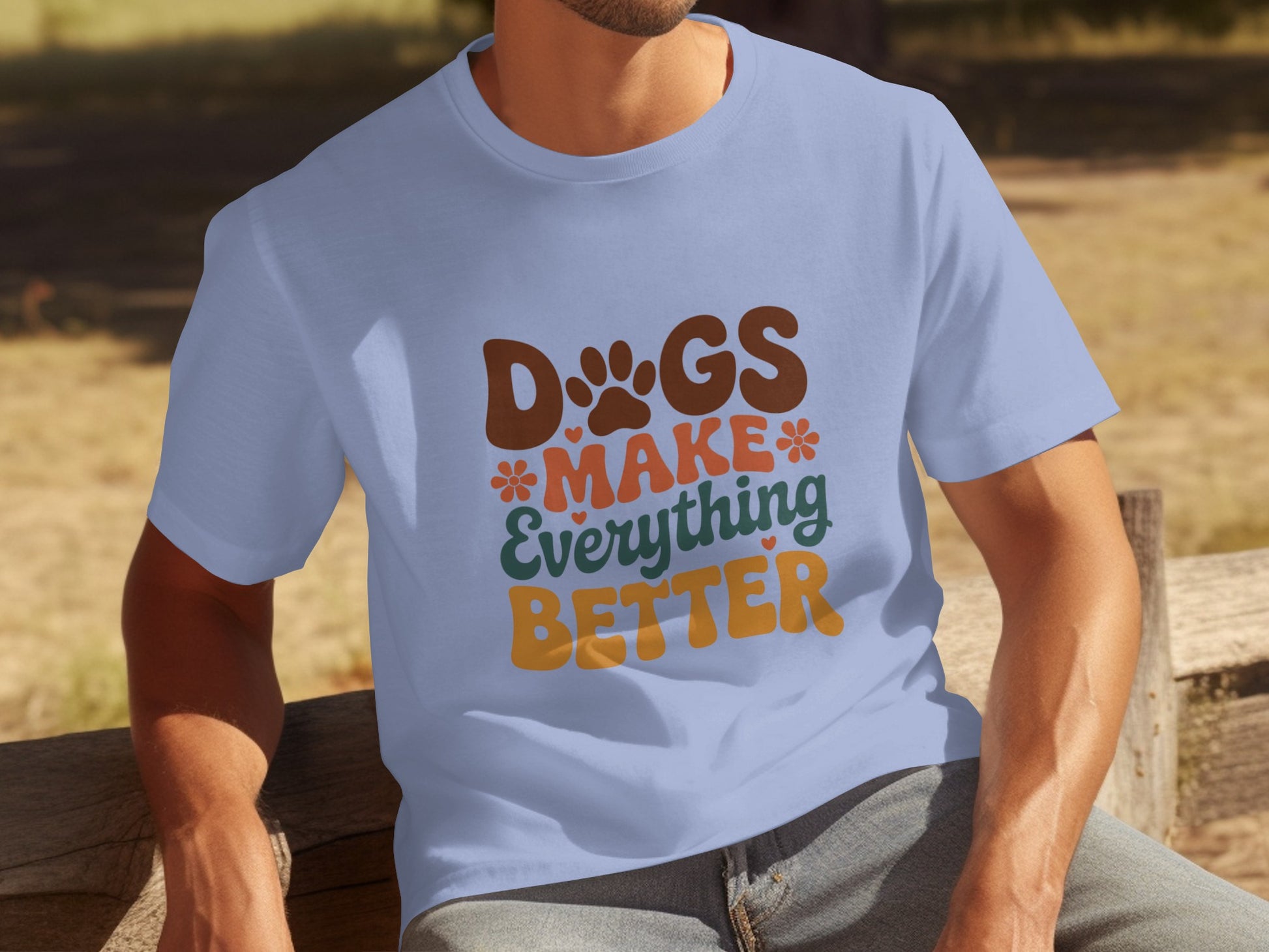 Dogs Make Everything Better Graphic T-Shirt