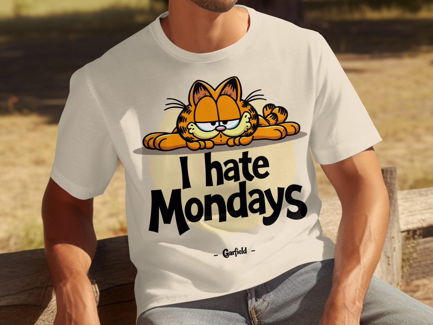 I Hate Mondays Garfield Graphic T-shirt Design