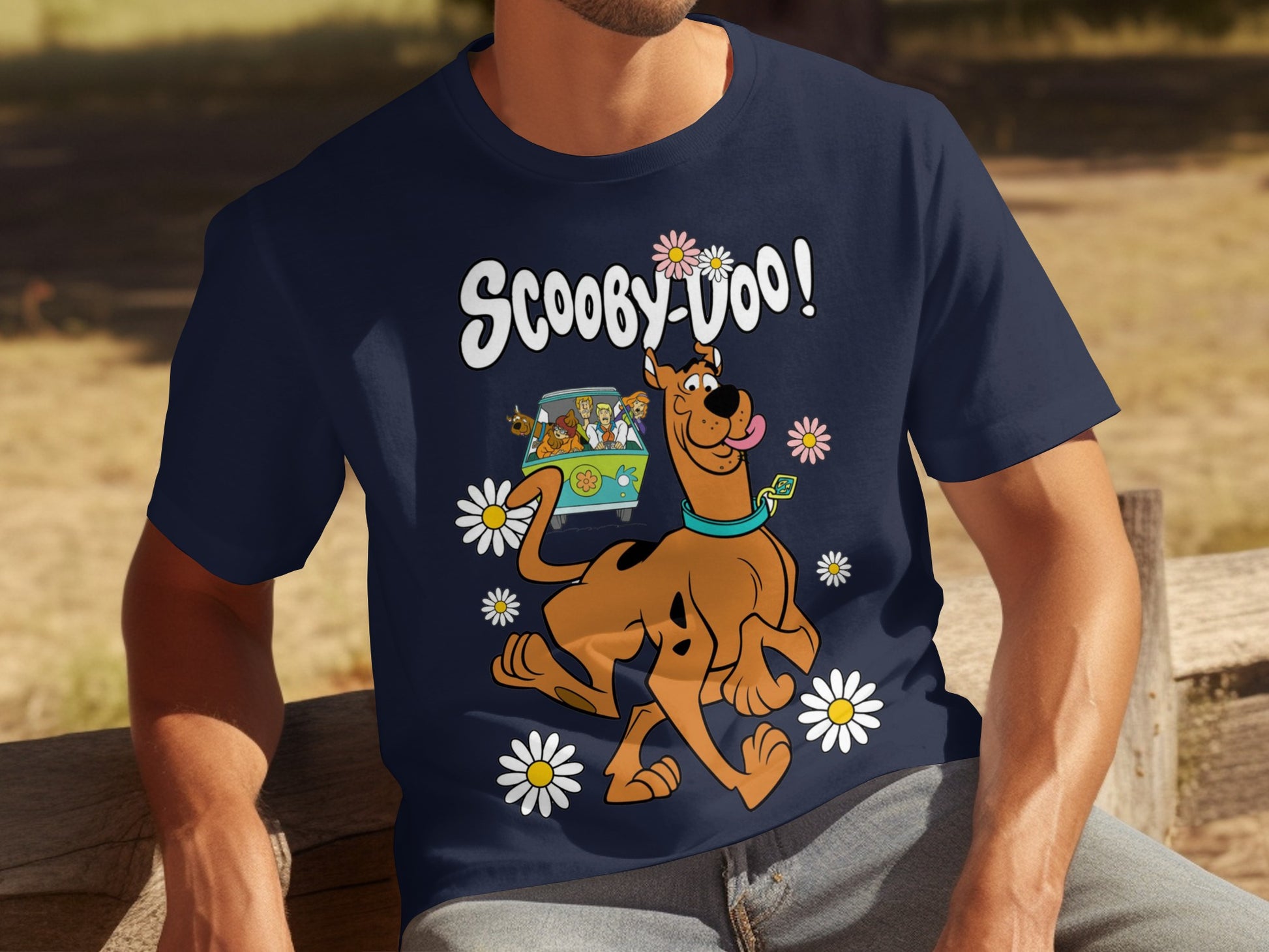 Scooby Doo Retro Style Cartoon Graphic Tee Product