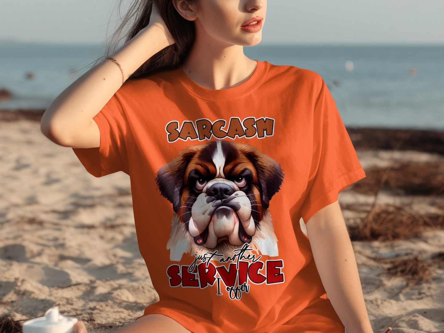 Funny Sarcasm Just Another Service Dog T-shirt