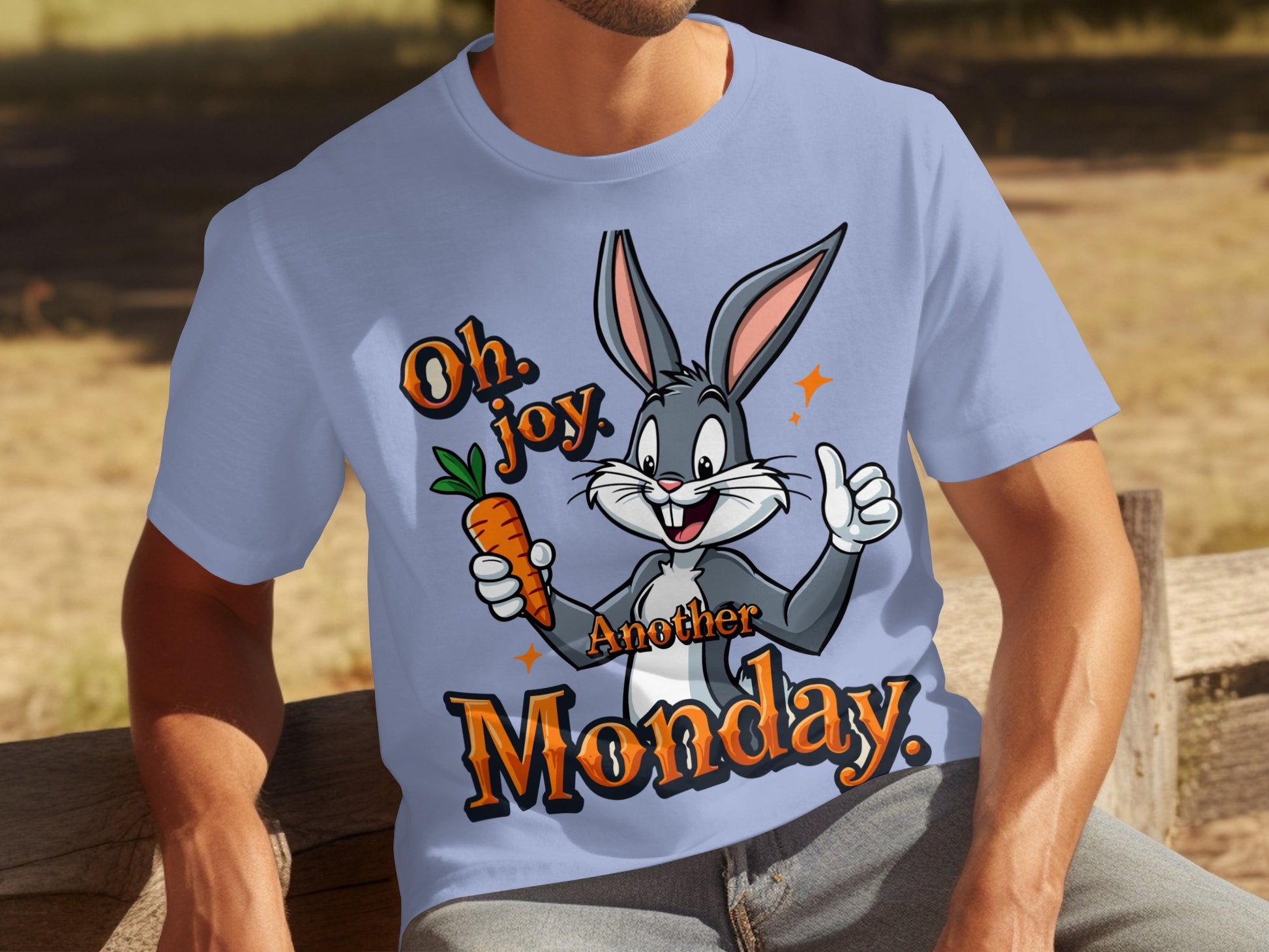 'Oh Joy Another Monday Bug Bunny Graphic T-shirt'