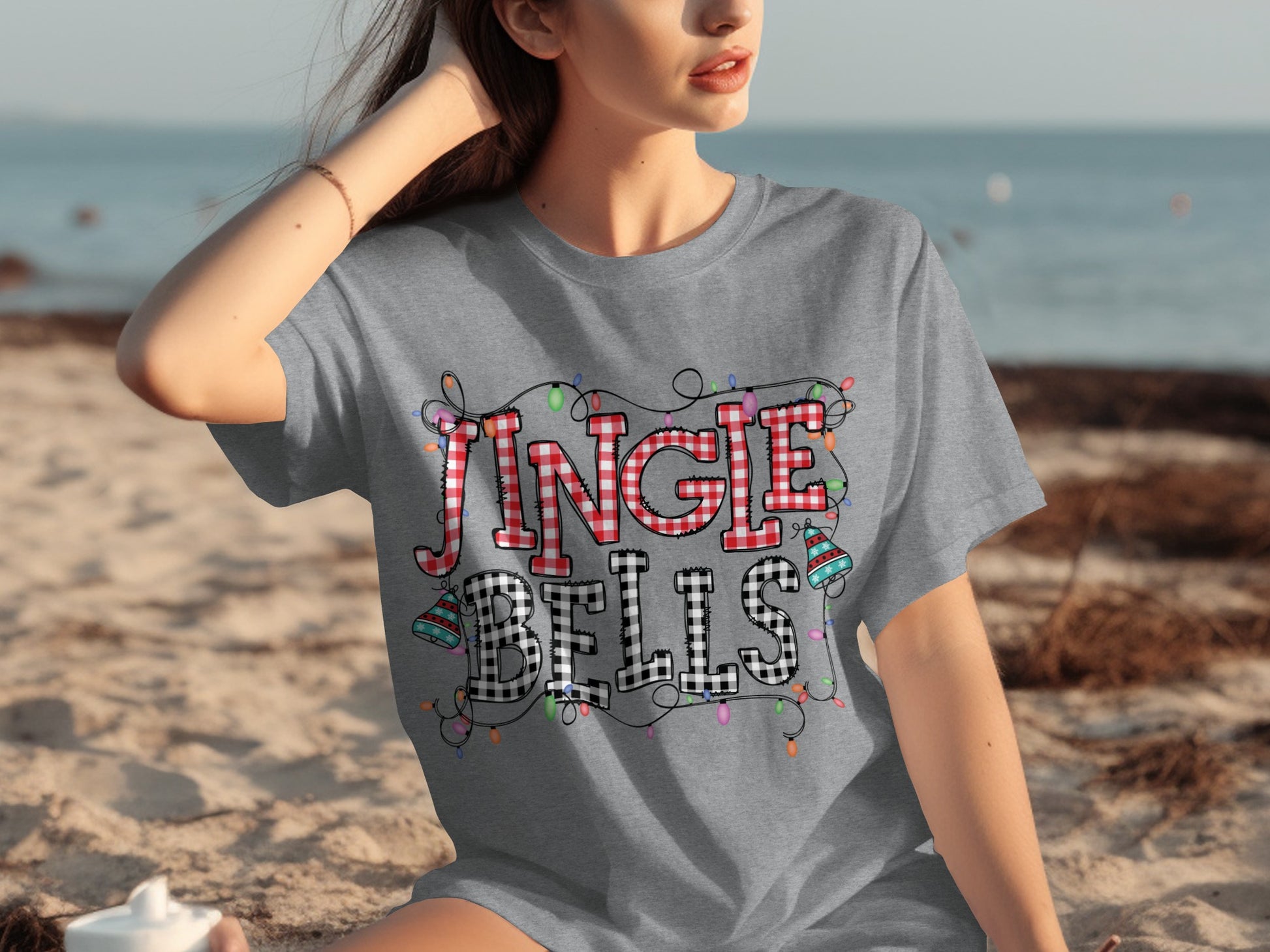 Festive Jingle Bells Graphic Tee for the Holiday Season