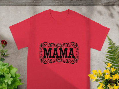 Mama Floral Graphic Tee for Trendy Mothers Apparel