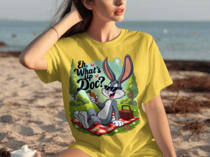 Eh What's Up Doc Bugs Bunny Graphic Tee Shirt
