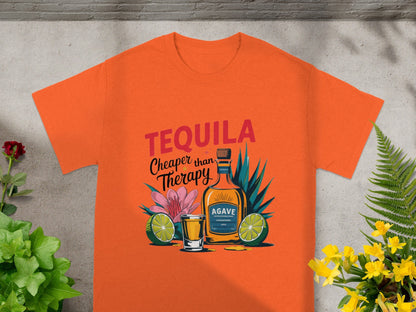 Tequila Cheaper Than Therapy Agave Lime Graphic Shirt
