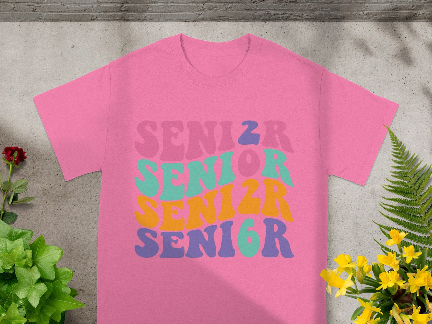 Colorful Senior Class T-Shirt for Graduating Students