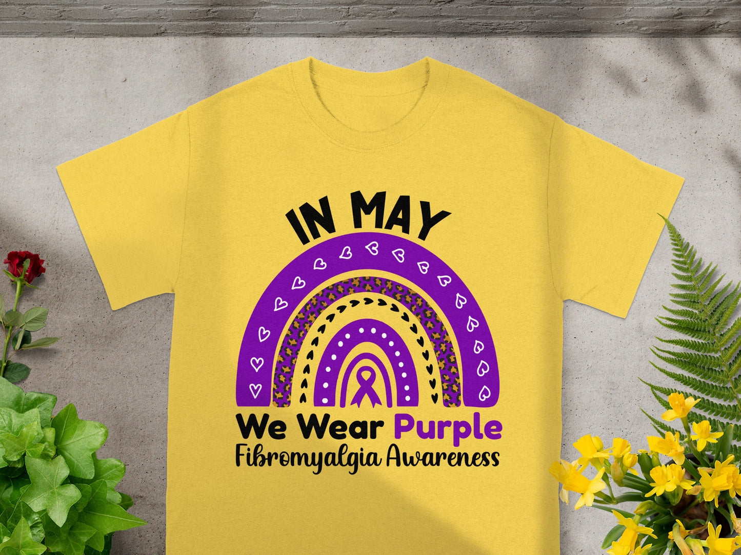 In May We Wear Purple Fibromyalgia Awareness Shirt