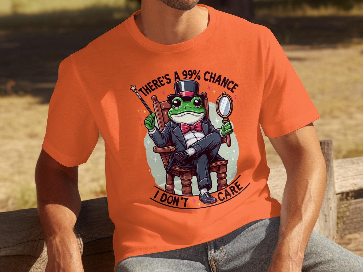 There's a 99% Chance I Don't Care Frog T-Shirt