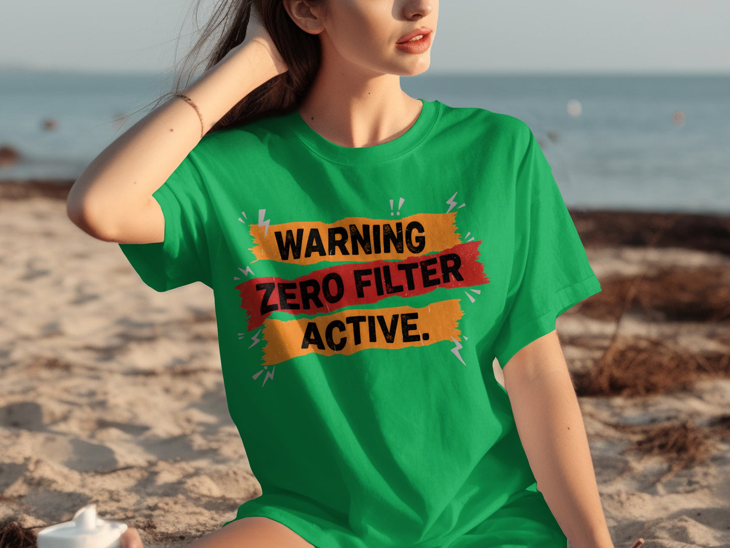 Warning Zero Filter Active Graphic T-shirt