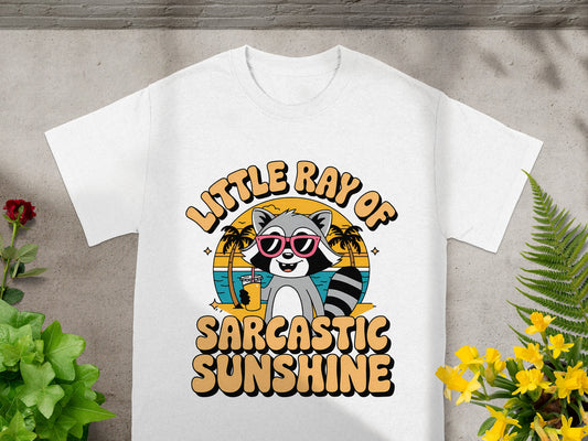 Little Ray of Sarcastic Sunshine Raccoon Tee