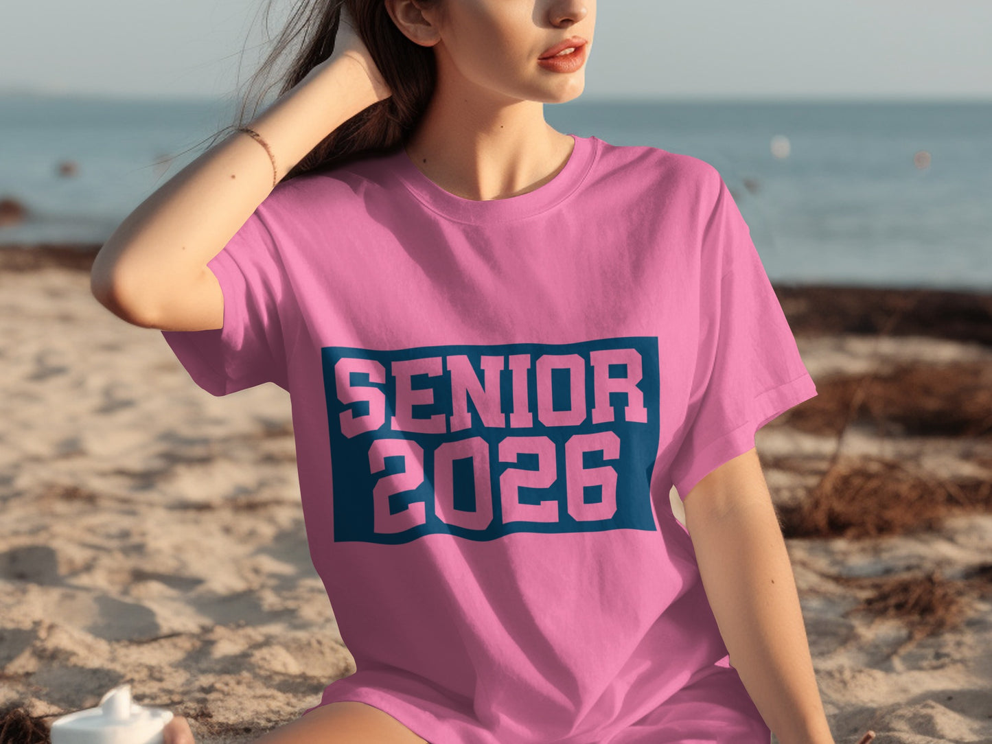 Senior 2026 Graphic Pink T-Shirt for Graduating Seniors