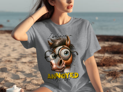 I Believe In Annoyed At First Sight Graphic T-Shirt