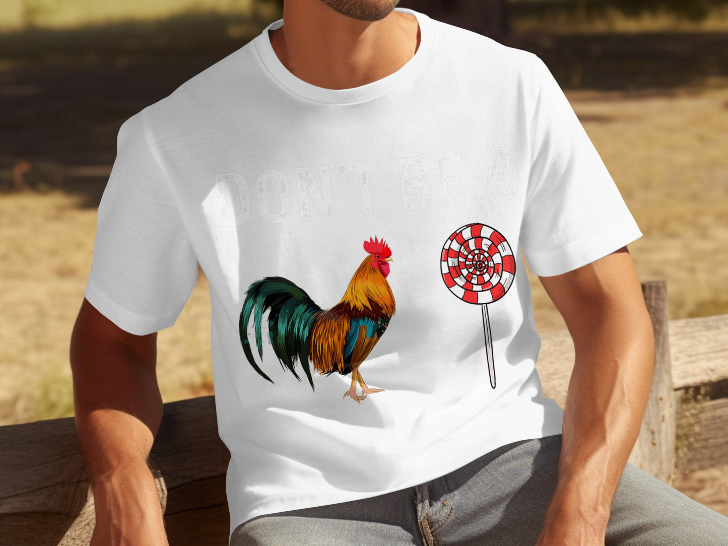 Don't Be A Rooster and Lollipop Graphic T-shirt