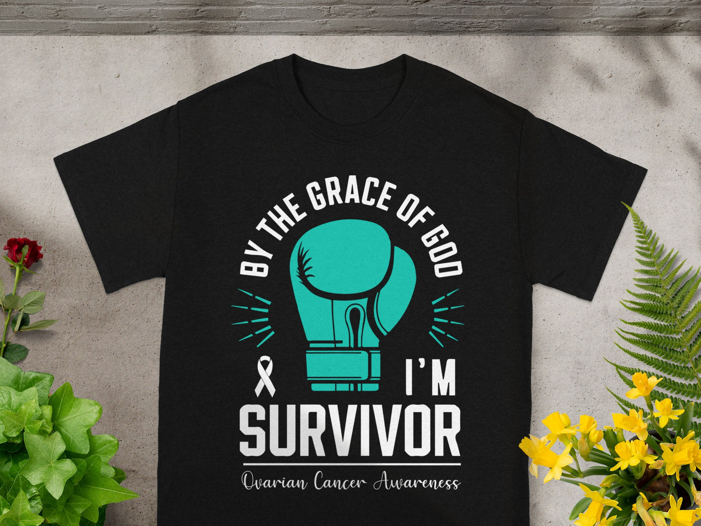 By The Grace of God I'm Survivor Ovarian Cancer Shirt