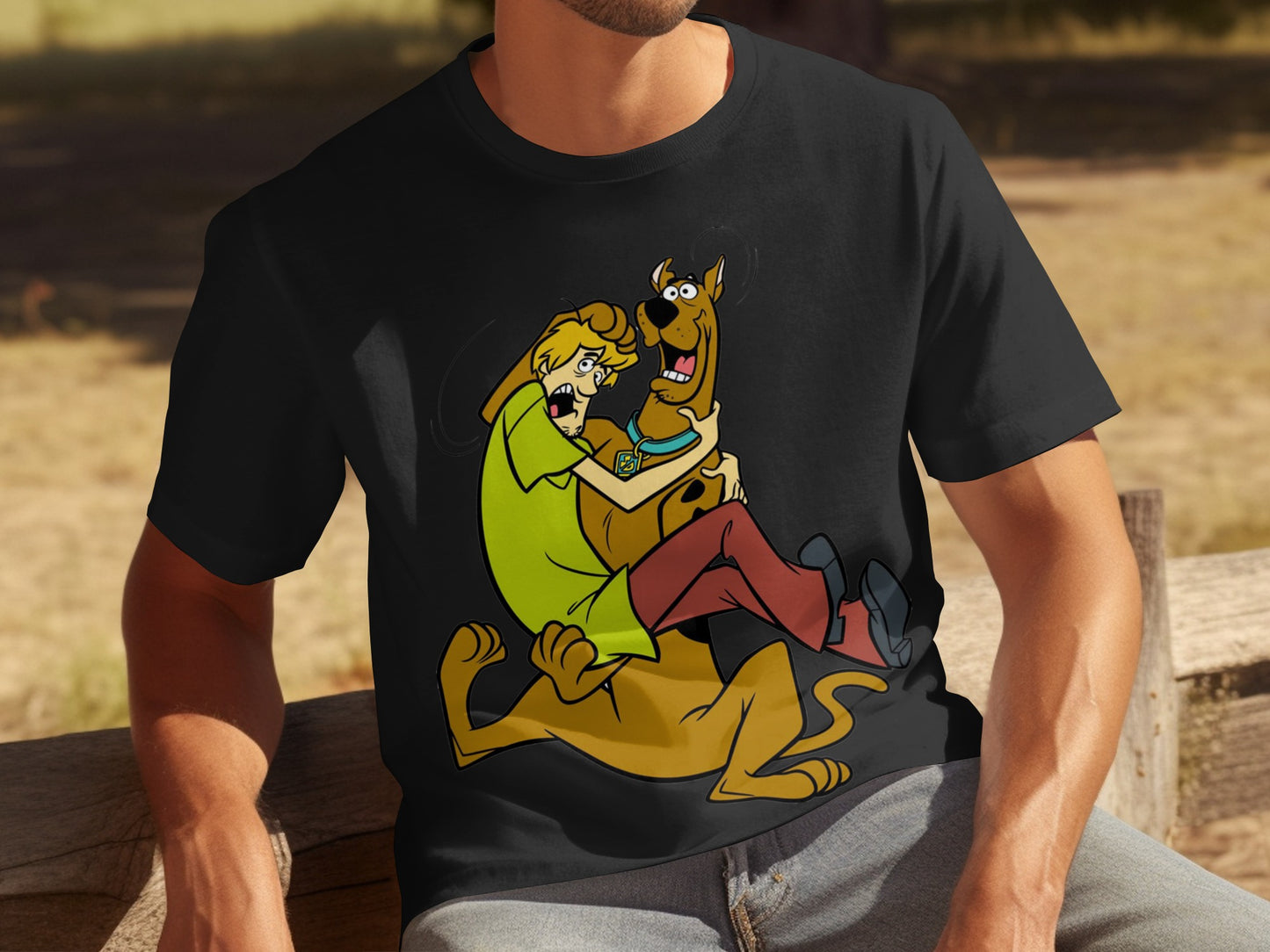 Shaggy and Scooby-Doo Graphic Design T-Shirt Product