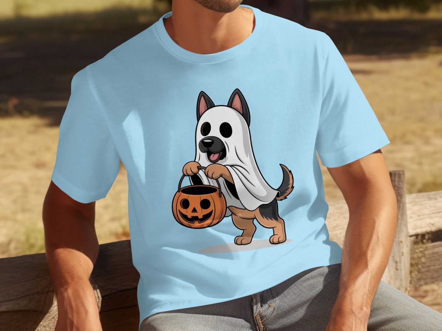 Adorable Halloween Dog Ghost Shirt Cute Costume Graphic