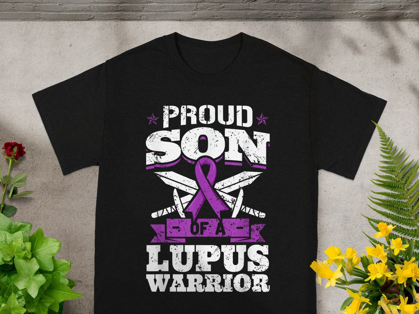 Proud Son of a Lupus Warrior Graphic T-shirt