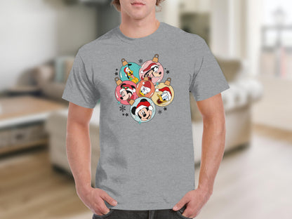 Cartoon Holiday Graphic Design T-Shirt for Sale