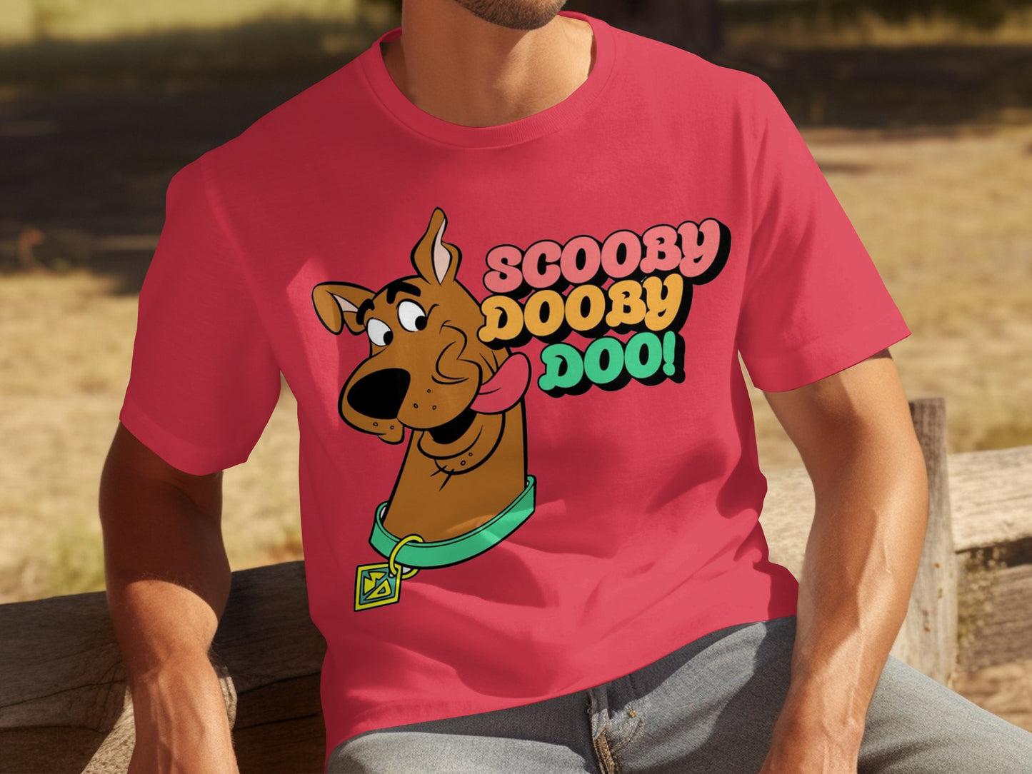 Scooby Dooby Doo Red Graphic T-Shirt