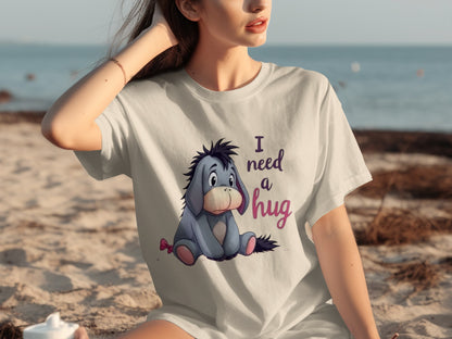 I Need a Hug Eeyore Graphic Tee for Women
