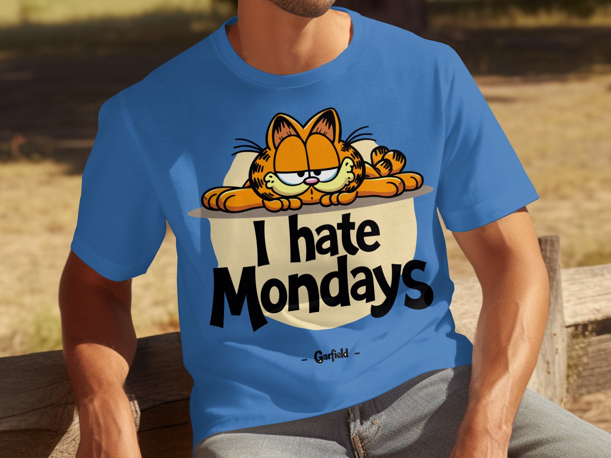 Garfield I Hate Mondays Graphic Tee Shirt