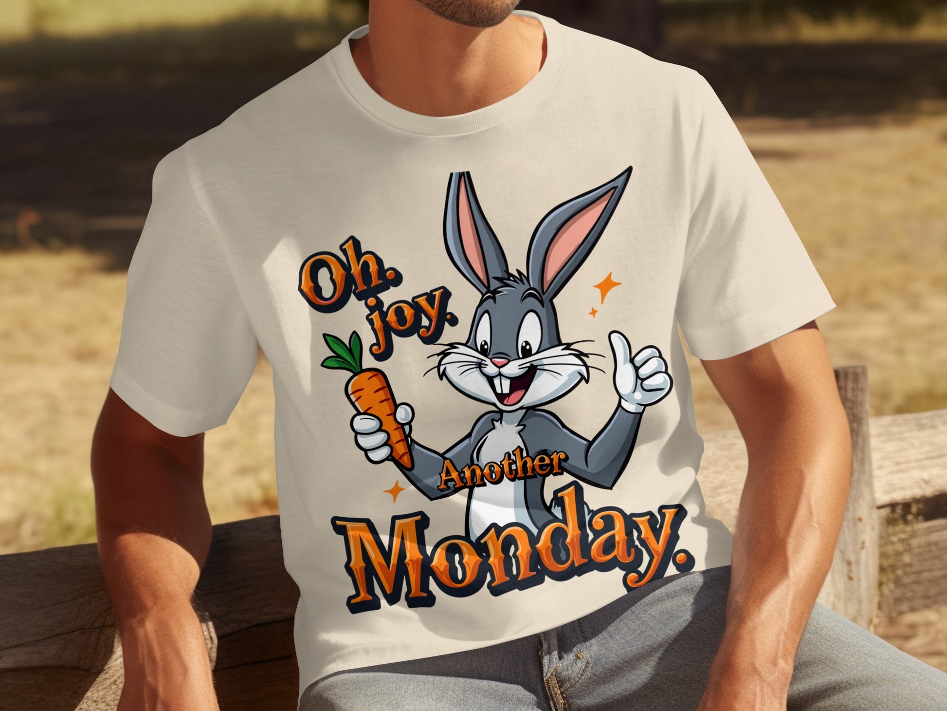 Oh Joy Another Monday Funny Cartoon Character T-shirt